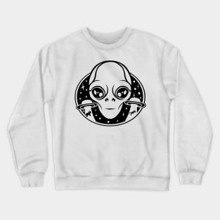 Alien Abduction UFO Extraterrestrial Flying Space Aliens Crewneck Sweatshirt